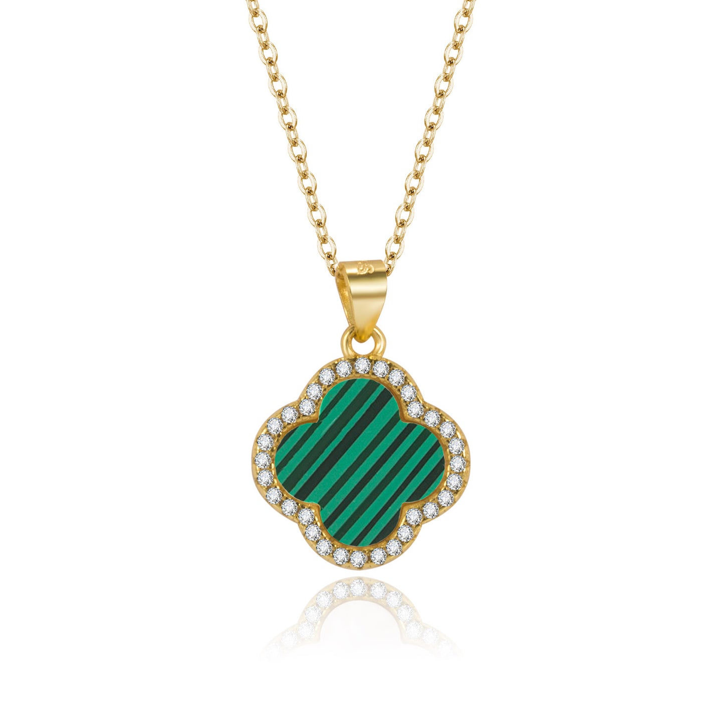 Sterling clover Necklace