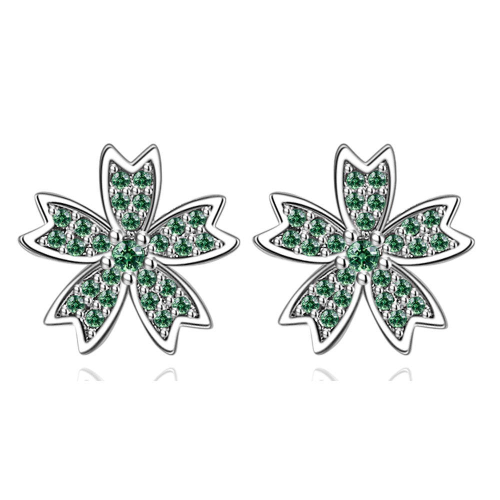 Green Silver zircon set
