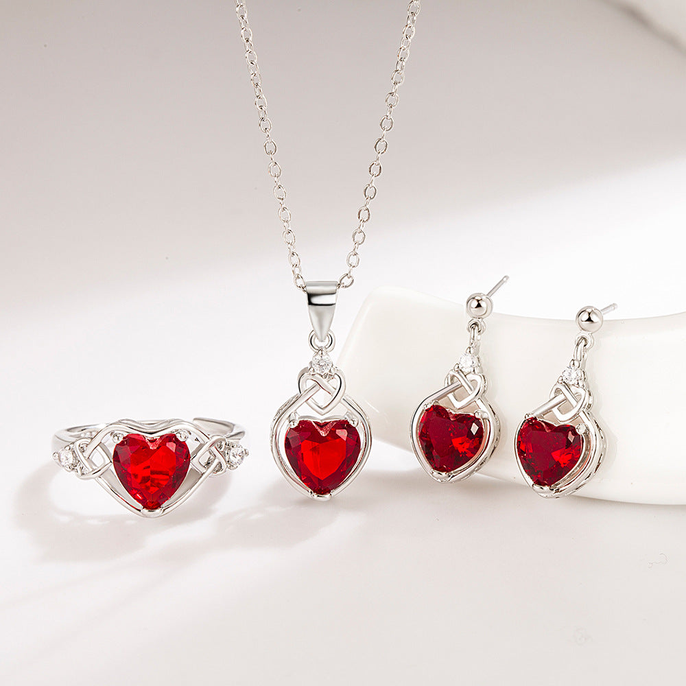 Red Heart jewelry set