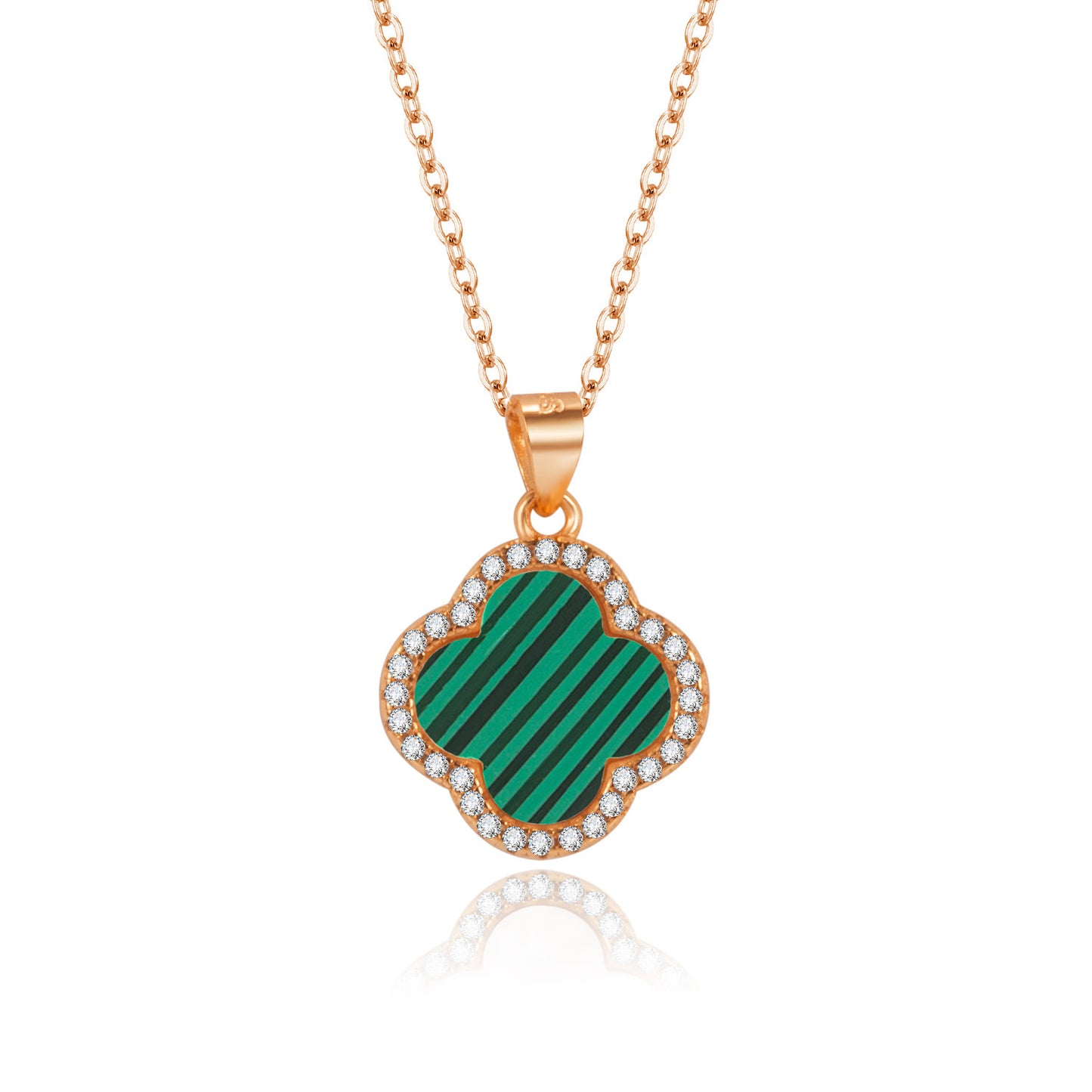 Sterling clover Necklace