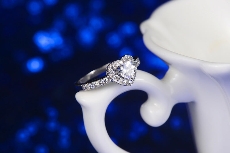 CZ Heart Ring