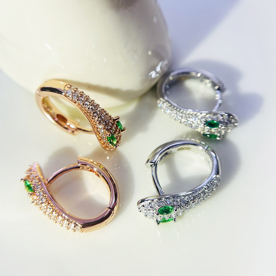 CZ Huggie Earrings