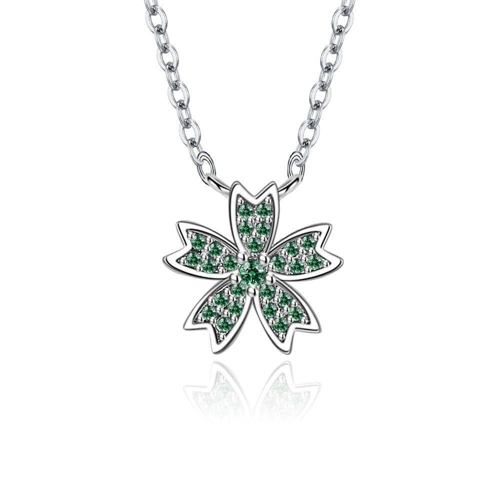Green Silver zircon set