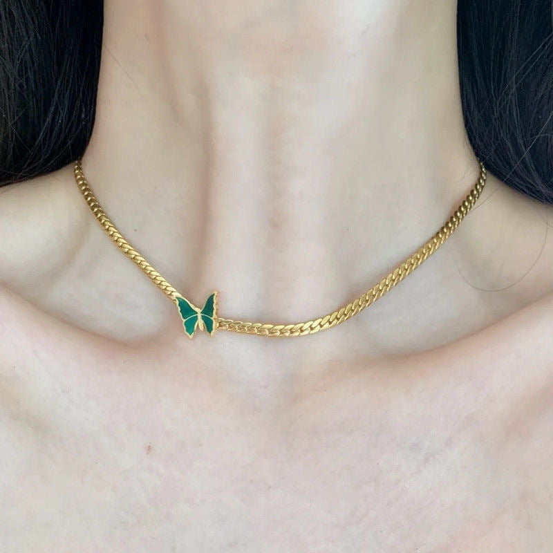 Butterfly choker Necklace