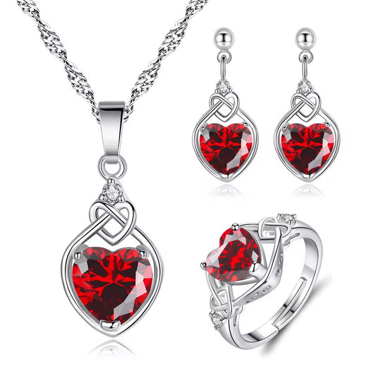 Red Heart jewelry set