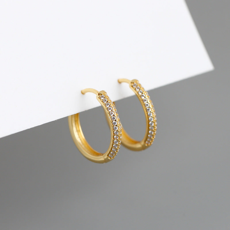 18k hoop earrings