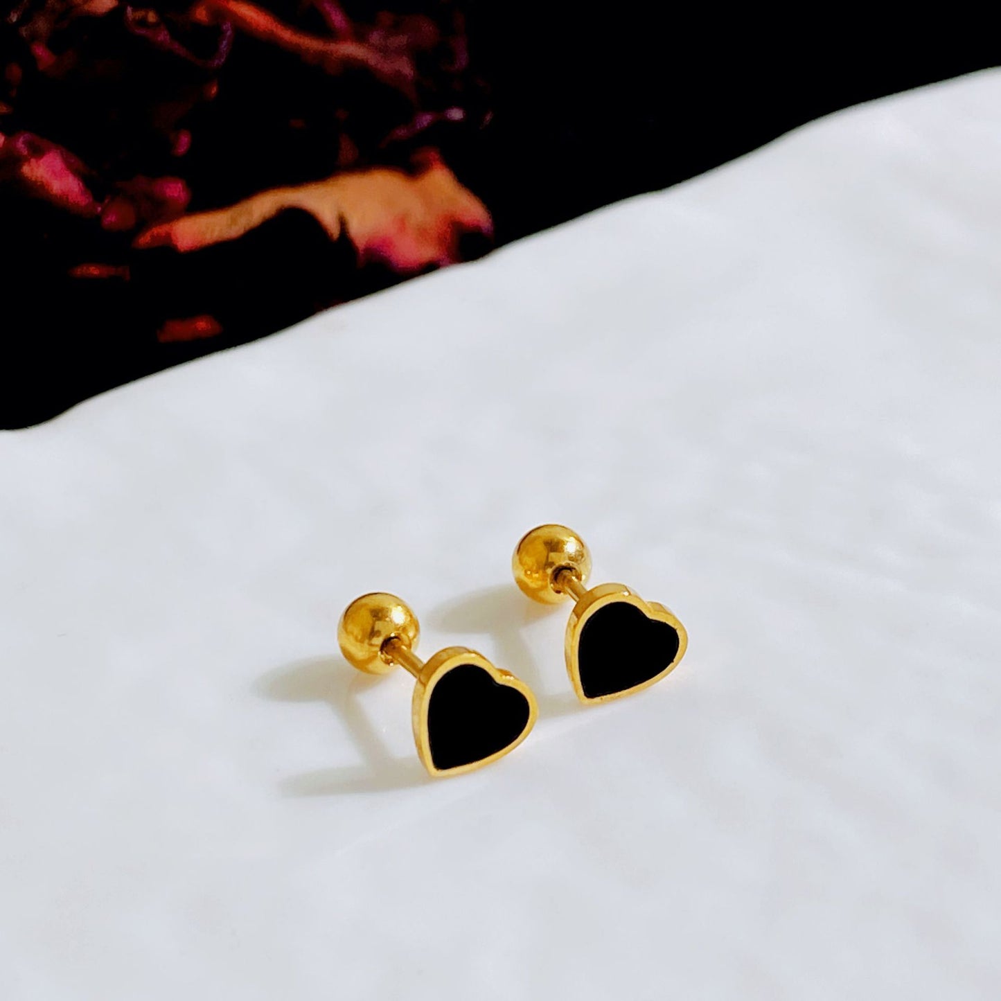 Heart stud Earrings