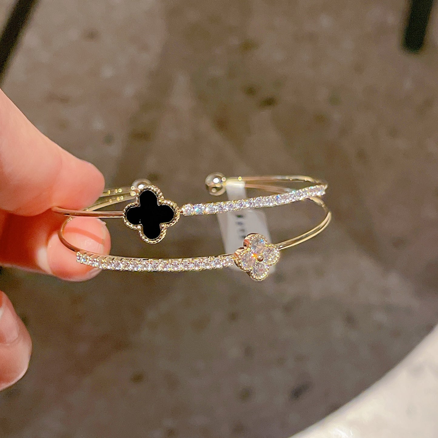 Double layer clover Bracelet
