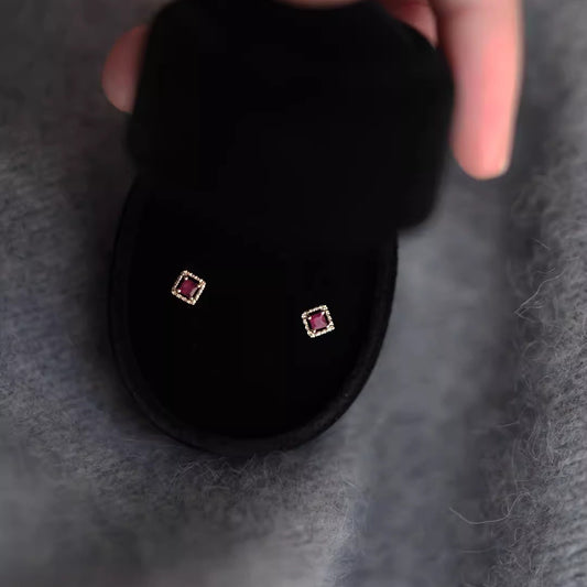 Ruby Earring studs