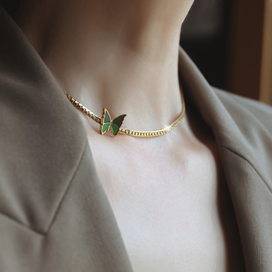 Butterfly choker Necklace