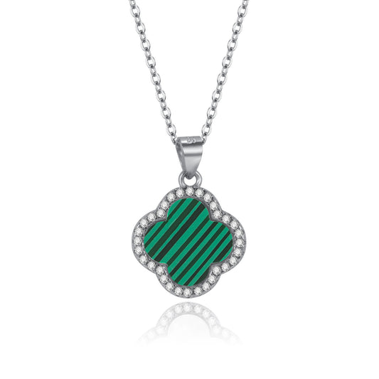 Sterling clover Necklace