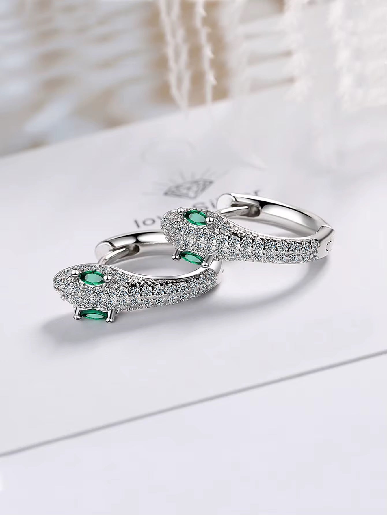 CZ Huggie Earrings