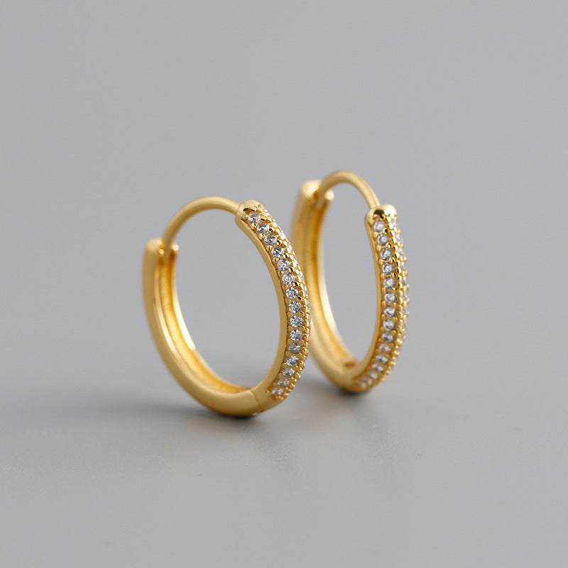18k hoop earrings