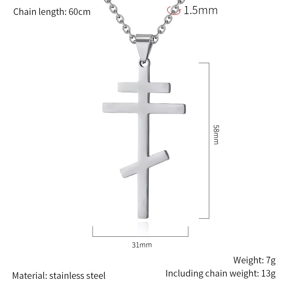 Titanium cross Necklace