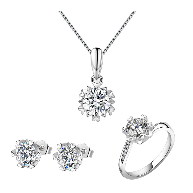 Silver solitaire jewelry