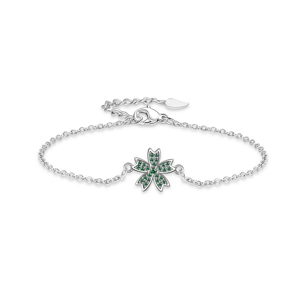 Green Silver zircon set