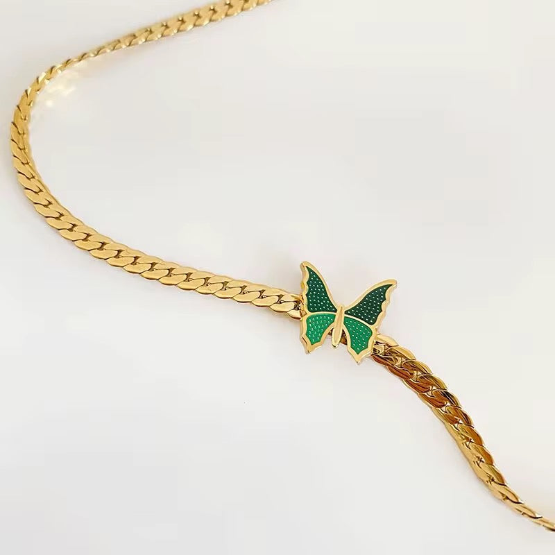 Butterfly choker Necklace