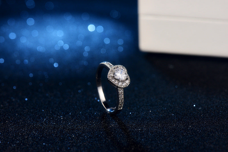 CZ Heart Ring