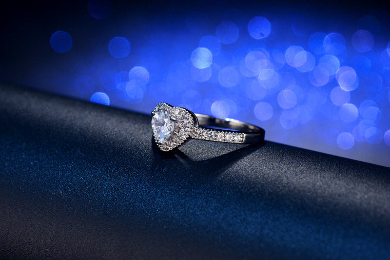 CZ Heart Ring