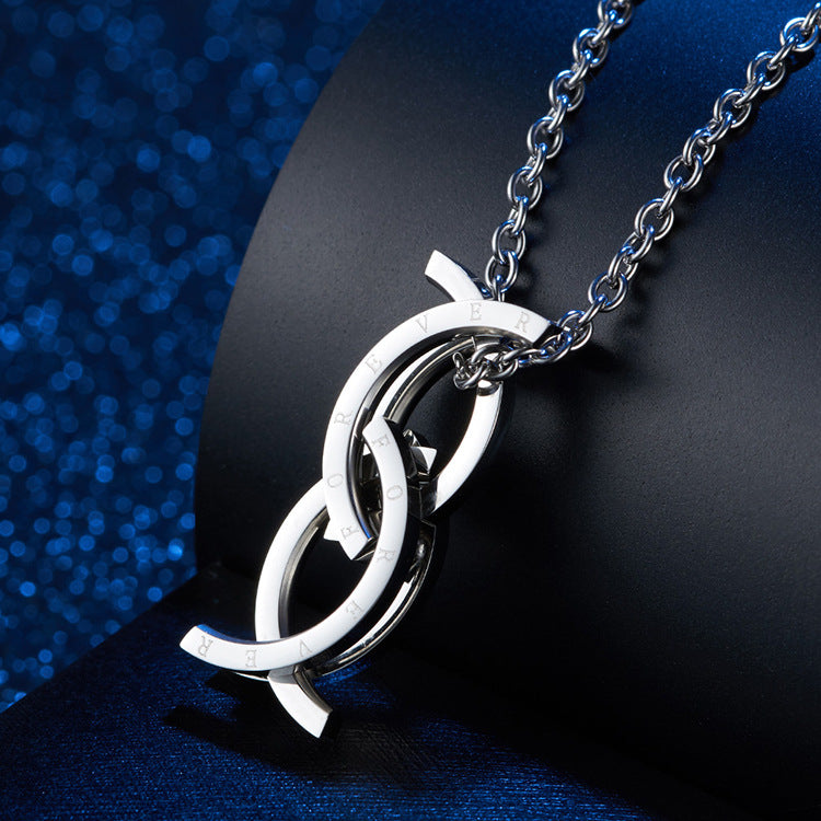Deformable Ring pendant Necklace