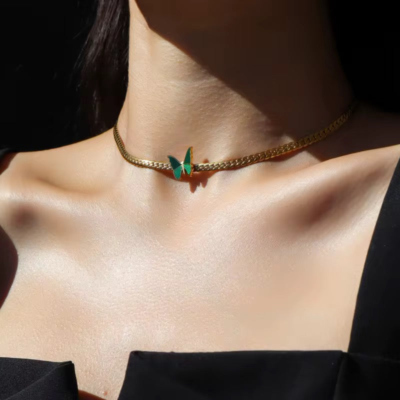 Butterfly choker Necklace