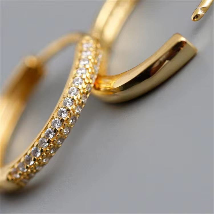 18k hoop earrings